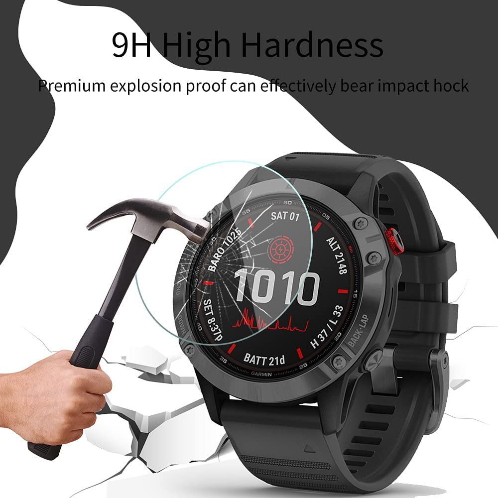 【SPG】 Garmin Fenix 6X Smartwatch 屏幕保護膜 (1PC) 鋼化玻璃膜