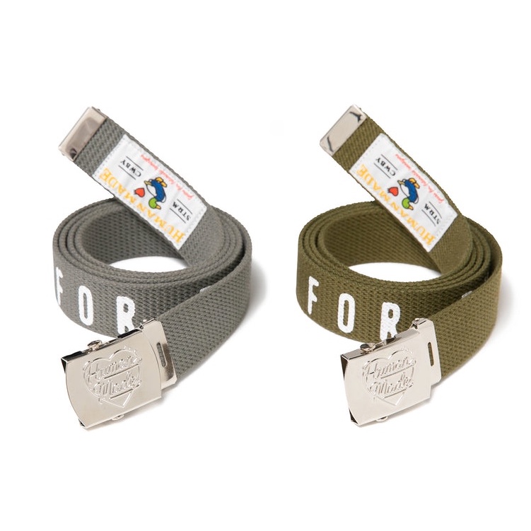 【日貨代購CITY】2022AW HUMAN MADE WEB BELT 帆布 腰帶 皮帶 鴨子 愛心 LOGO 現貨