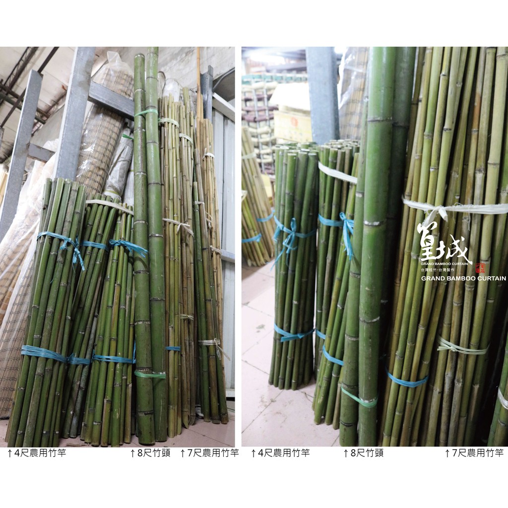 篁城竹簾 台灣桂竹頭竹材 竹竿8尺直徑6公分 一把4支 竹竿無免運 預購 現貨 蝦皮購物