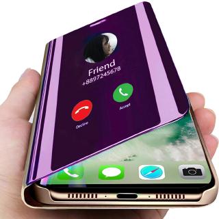 外殼華為 Mate 20 Pro 手機殼智慧鏡面翻蓋清晰檢視硬殼