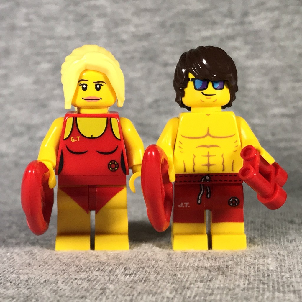 Lego 樂高 2代 8684 12代 71007  救生員 男女 兩款合售
