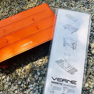 【臺中現貨】韓韓國原裝VERNE 多功能.鋁合金輕量桌 擋風板 野營桌 摺疊桌隔熱墊 登山桌 迷你餐桌.登山桌