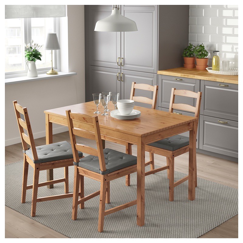 二手 IKEA JOKKMOKK 實心松木餐椅 木頭木製品 22737 四張椅子 質感佳 仿古染色 餐桌椅 宜家家居