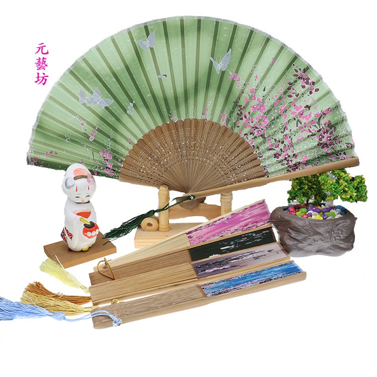 和風日式扇子 元藝坊現貨免等 日式和風系列摺扇 男女櫻花折疊扇道具跳舞扇古裝古典中國風折疊扇子女士舞蹈復古扇子