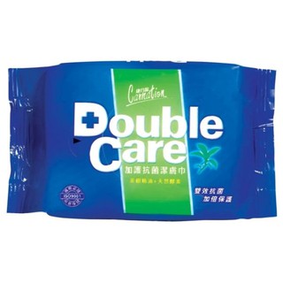 *COIN BABY*全新康乃馨 DOUBLE CARE 加護抗菌潔膚巾 20片 雙效抗菌加倍保護 茶樹精油 新包裝隨機