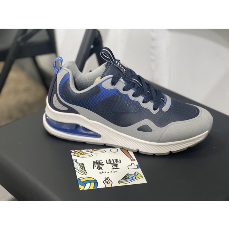 大罐體育👟 SKECHERS 男運動系列 UNO 2 232182NVGY 慢跑鞋 藍 氣墊 男