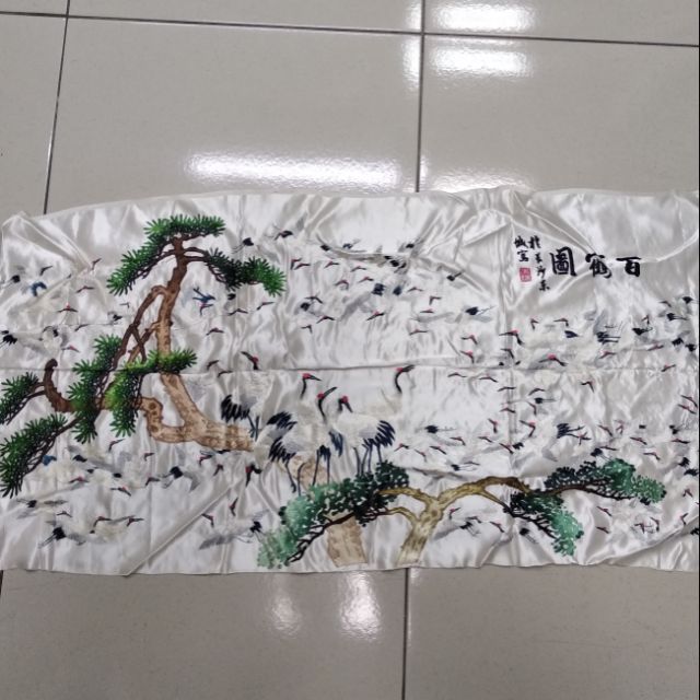 湘繡百鶴圖 蝦皮購物