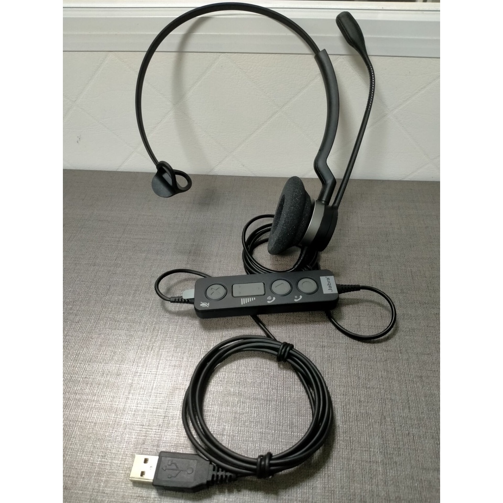 全新原廠貨 二年保固換壞新 Jabra Biz2300 Mono單耳 電腦USB／電話座機RJ9 高階頭戴式耳機