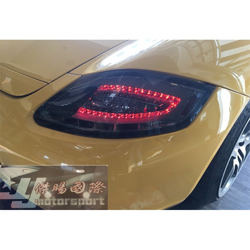 JY MOTOR 車身套件~PORSCHE CAYMAN BOXSTER 987 薰黑 光條 LED尾燈