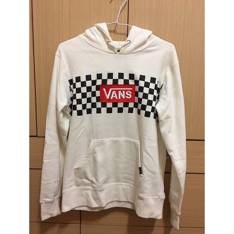 Vans 棋盤格 刺繡 box logo 紅白 帽t Hoodie Off The Wall