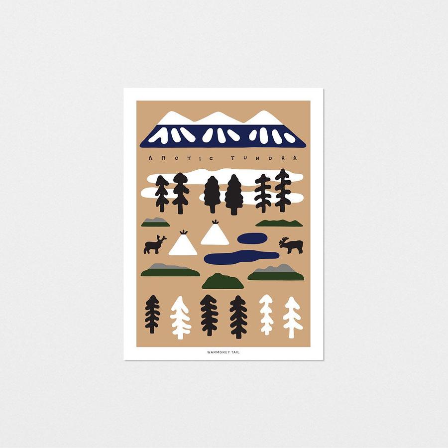 WARMGREY TAIL Postcard/ Tundra eslite誠品