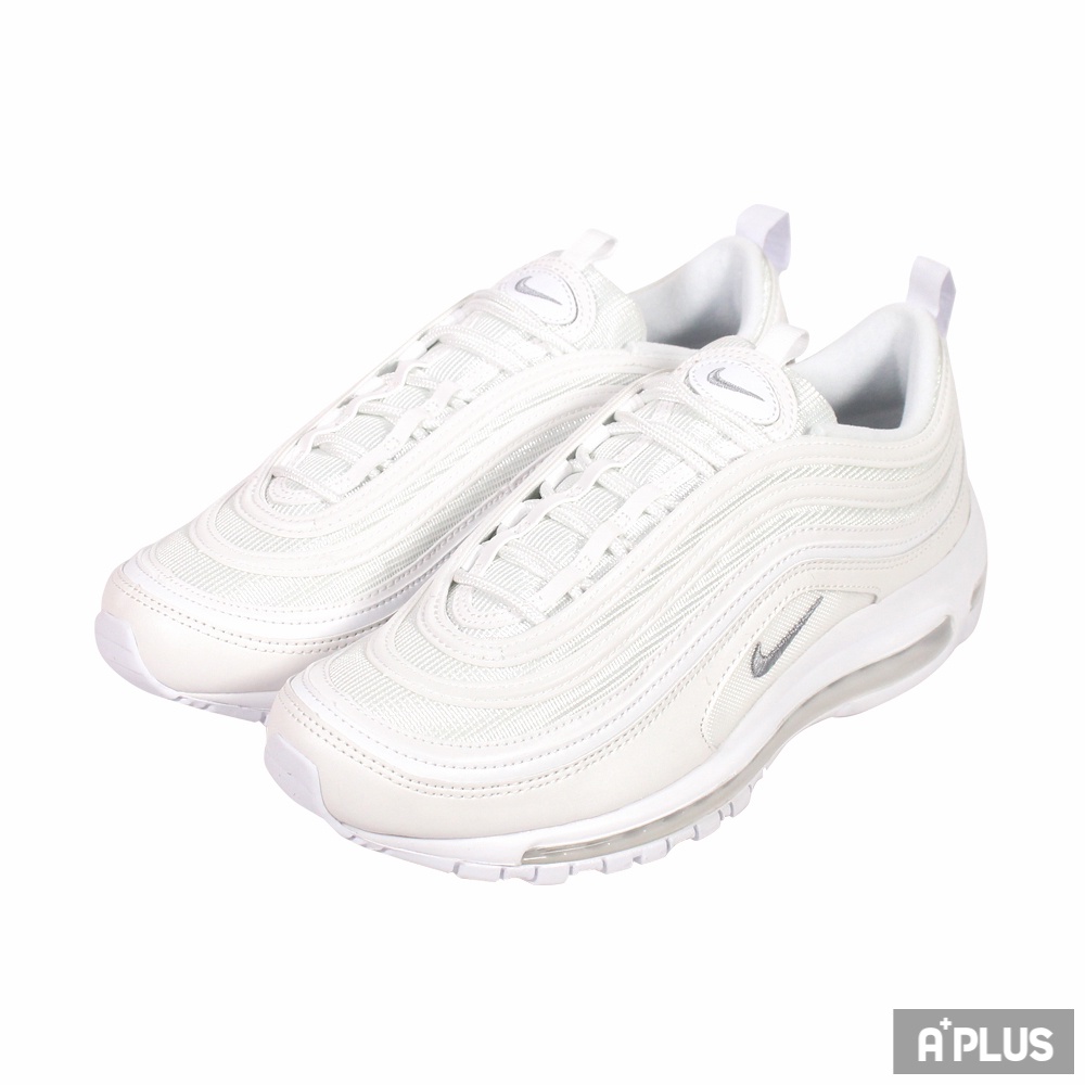 NIKE 男女 慢跑鞋 AIR MAX 97 休閒鞋 經典 復刻 子彈 氣墊 全白 反光 - 921826-101