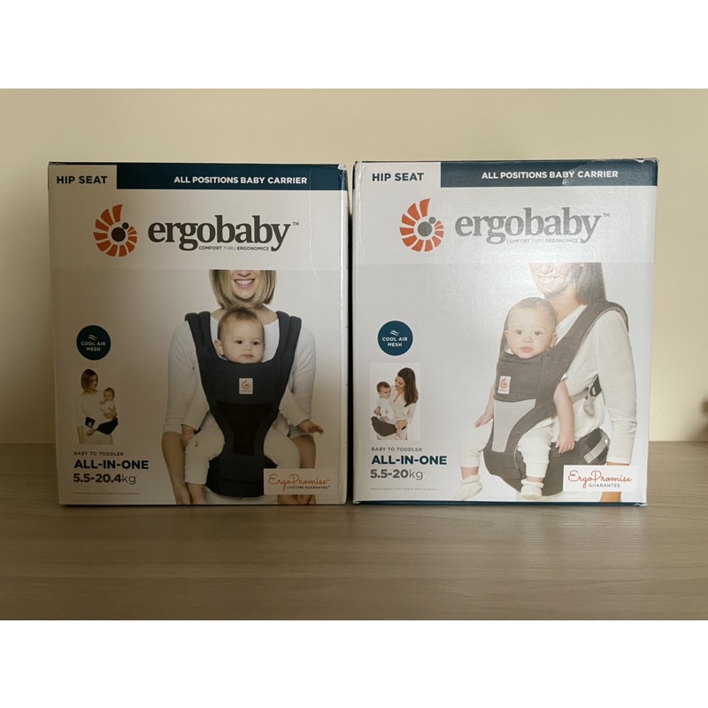 Ergobaby坐墊式背帶（灰色、藍色）Hip Seat Baby Carrier