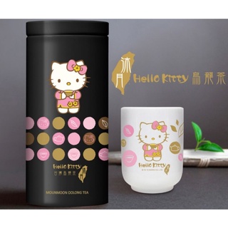 沐月Hello kitty茶葉禮盒的瓷杯＆茶葉罐（內無茶葉）