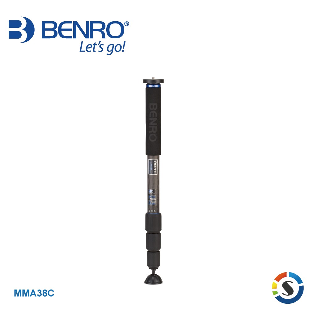 BENRO百諾 MMA38C Mach3系列碳纖維單腳架