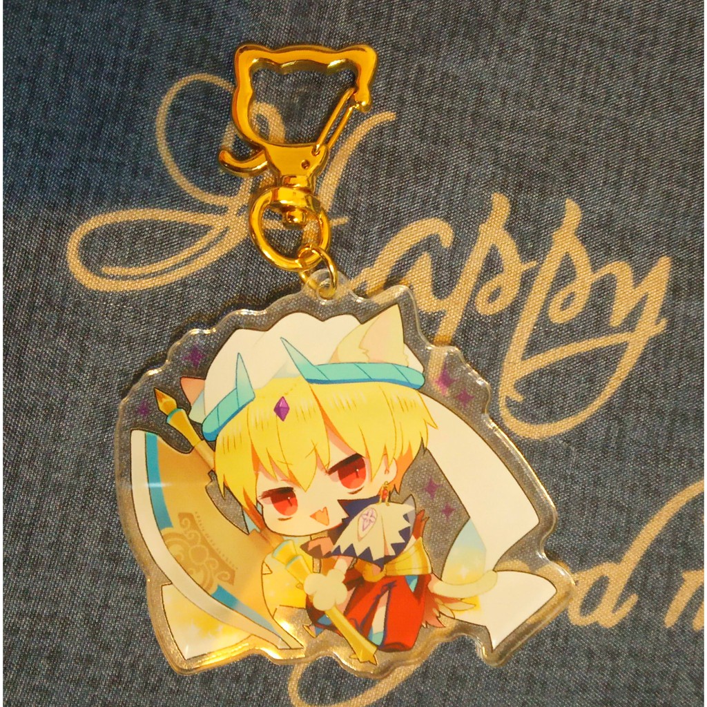 同人 Fgo Hf Fsn Fate 吉爾伽美什金閃閃壓克力吊飾 蝦皮購物