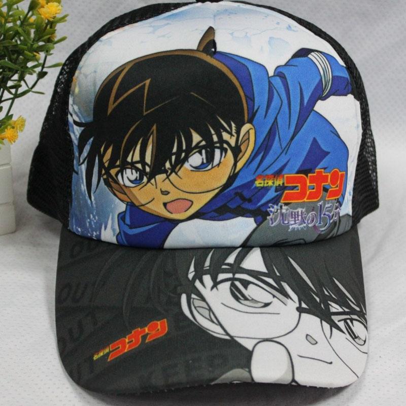 日本動漫名偵探柯南 Case Closed 棒球帽 Snapback 男士網眼帽