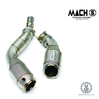MACH5 高流量帶三元催化頭段 當派 排氣管 BMW F80 M3 底盤系統【YGAUTO】