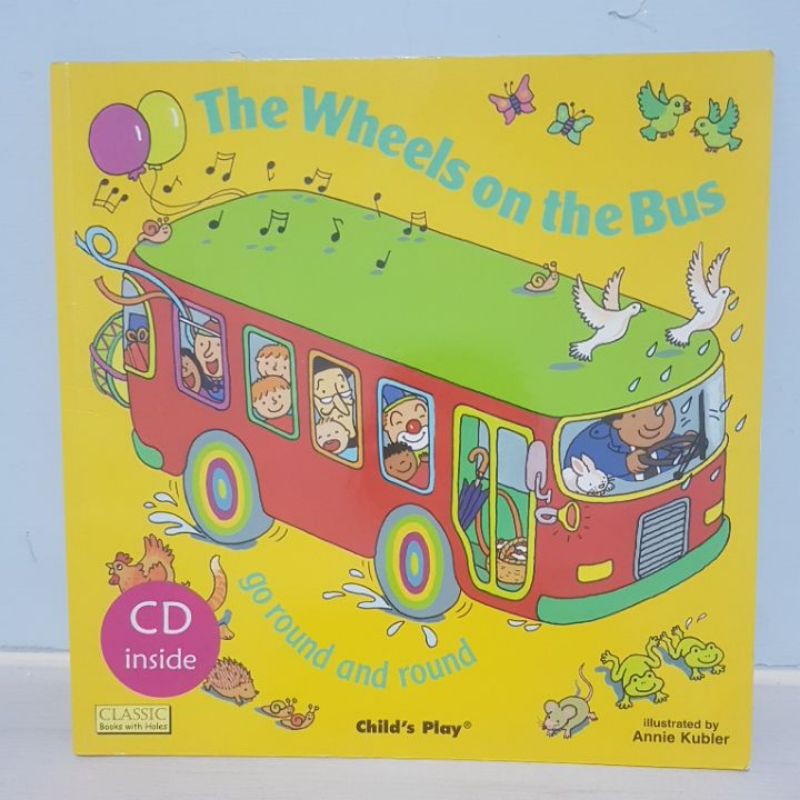 防疫特價/外文書 The Wheels on the bus /二手附CD／安心商品