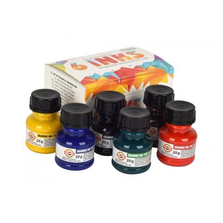 捷克 KOH-I-NOOR 01417S06 漫畫/插畫墨水6色入 20g
