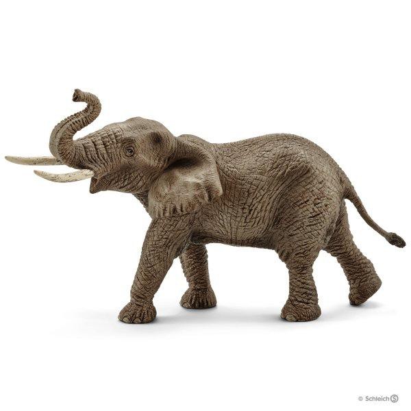 動物模型 Schleich 14762 非洲公大象 (最新款式) 仰鼻叫 象
