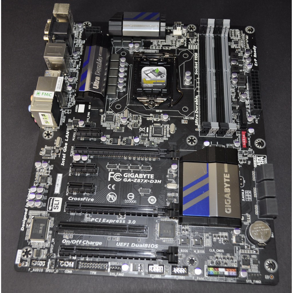 技嘉GA-Z87X-D3H (1150 Z87 DDR3 SATA3 前後USB3.0 PCIe3.0) Z97 參考