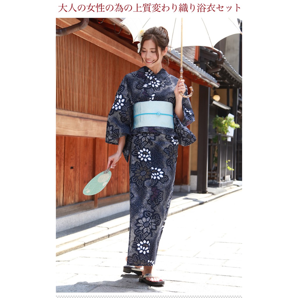 01高品質出口日本和服浴衣日本製面料古典花紋 蝦皮購物