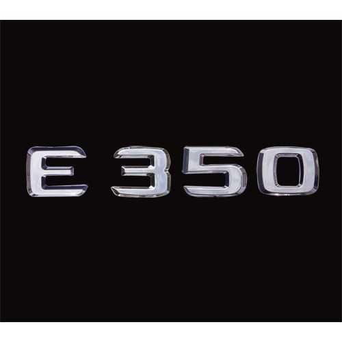 ~圓夢工廠~ Benz 賓士 2008~2014 E350 後車箱字貼 同原廠款式 鍍鉻銀 字體高度25mm
