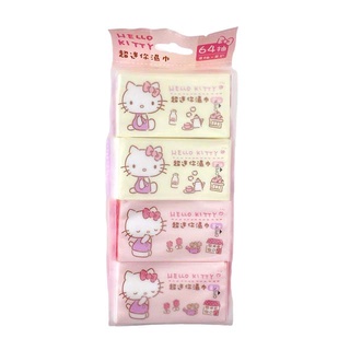 【現貨】小禮堂 Hello Kitty 8抽迷你濕紙巾隨身包8入組 (粉袋款)