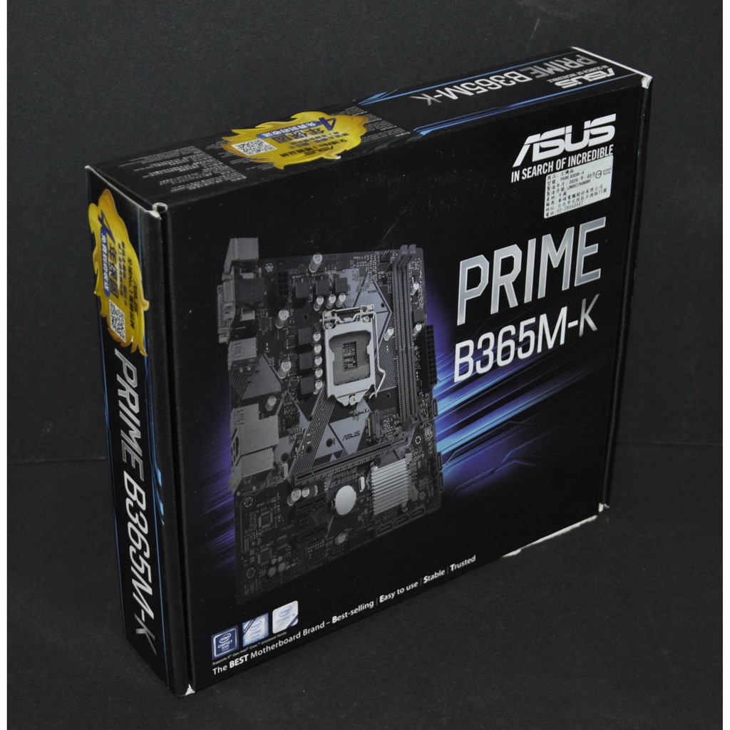 少用極新！華碩 Prime B365M-K (1151 B365 DDR4 SATA3 M.2)原廠保至2023.5.6