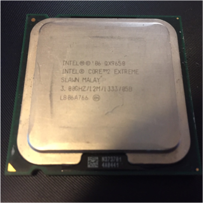 Intel 775 頂級處理器 QX9650 3.0G / 12M / 1600 四核 頂天版 P43 P45 G45用