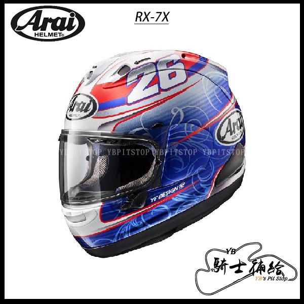Yb騎士補給 Arai Rx 7x Pedrosa 小丹尼全罩安全帽rx7x Snell 蝦皮購物