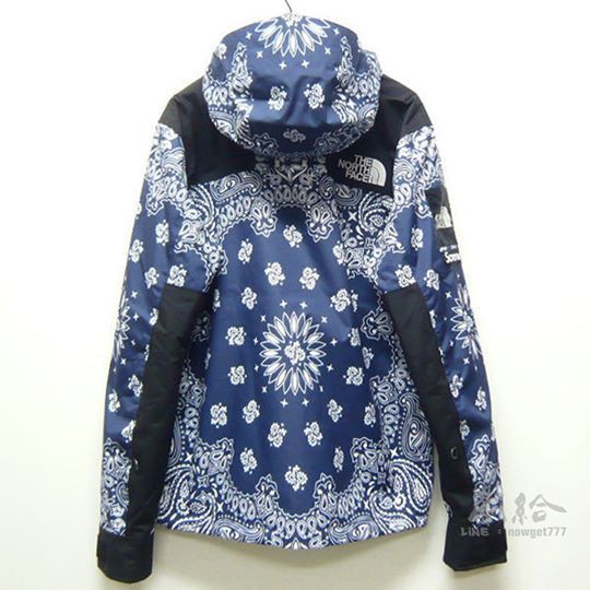 blue bandana north face