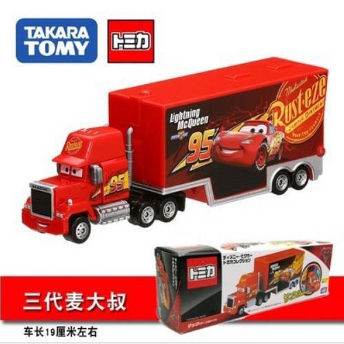 Tomica Cars McQueen Transporter 卡車賽車玩具麥叔拖車彩色盒裝 Takara Tomy