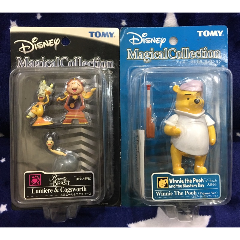 TOMY® Disney Magical Collection 050盧米亞燭臺葛士華時鐘和101小熊維尼