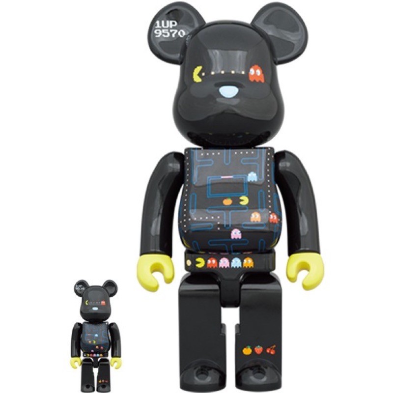 現貨在台 BE@RBRICK PAC MAN 40TH 小精靈 40週年紀念 400%+100% bearbrick