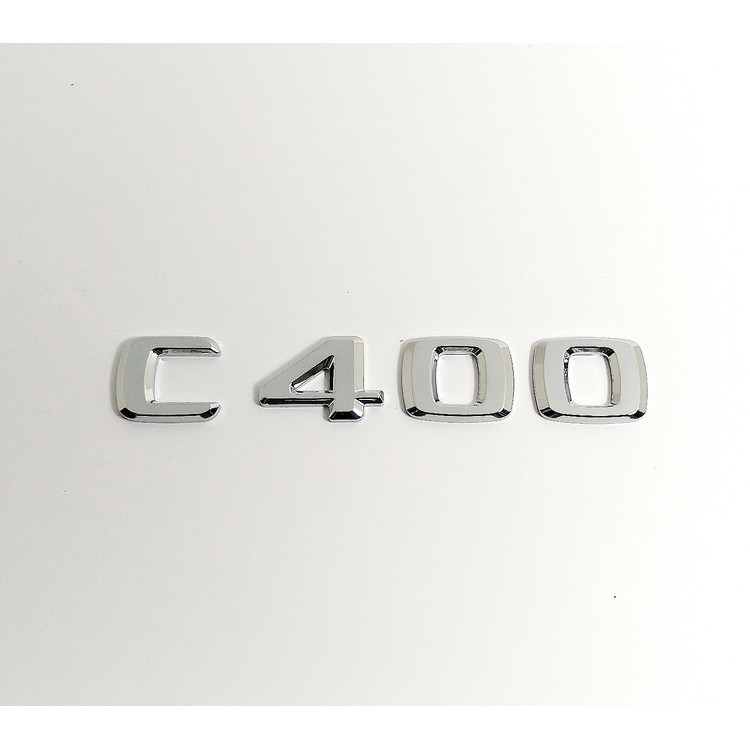 圓夢工廠 賓士 W205 C205 S205 2016~on C400 後車箱板金鍍鉻銀改裝字貼字標 同原廠款式