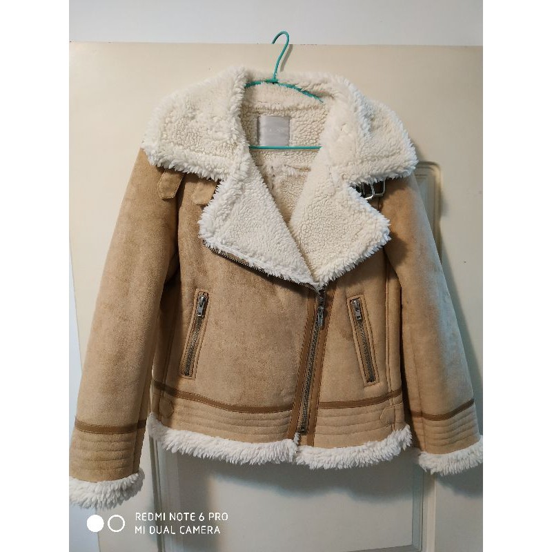 韓 麂皮羊羔毛騎士外套（4000購入）