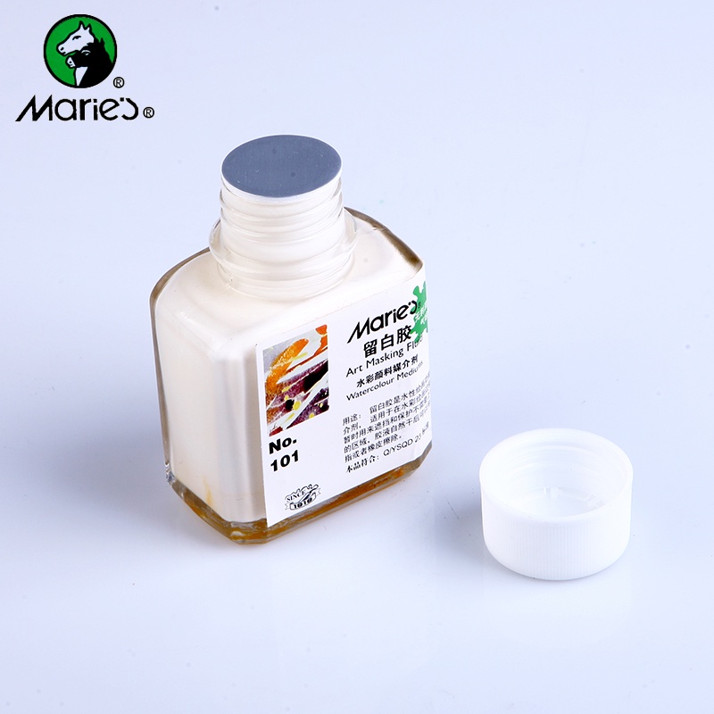 ❀❀正品馬利牌留白液75ml 水彩顏料專用留白膠水彩媒介劑牛膽汁