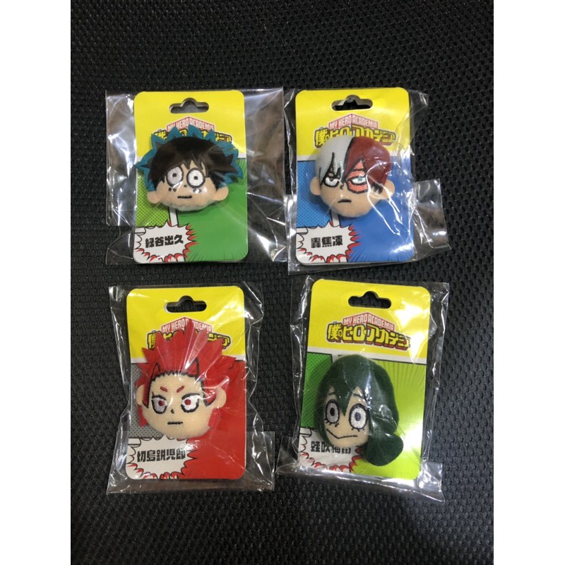 我的英雄學院 臉徽 jumpshop限定 綠谷出久 轟焦凍 切島鋭兒郎 蛙吹梅雨 相澤消太