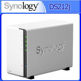 (送藍牙耳機)群暉Synology DS212j NAS 2Bay網路儲存伺服器 1.2GHz /256MB/無硬碟