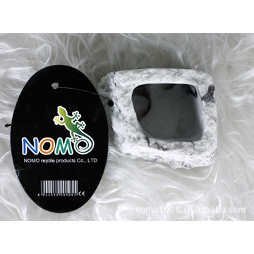 ☺☺諾摩ns-07爬蟲水盆陸龜蜥蜴守宮角蛙蜘蛛龜箱仿樹皮食盆食盤水盤☺☺