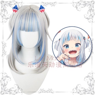 【臺灣 出貨】☬﹉噶嗚古拉cos 鯊魚發夾 發圈 頭飾 發飾 魚骨發卡 Vtuber Cos 道具假發 動漫COS 假髮