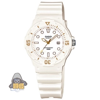 【CASIO】台灣卡西歐公司貨 甜心潛水風 防水100米 橡膠手錶 -白色(LRW-200H-7E2)