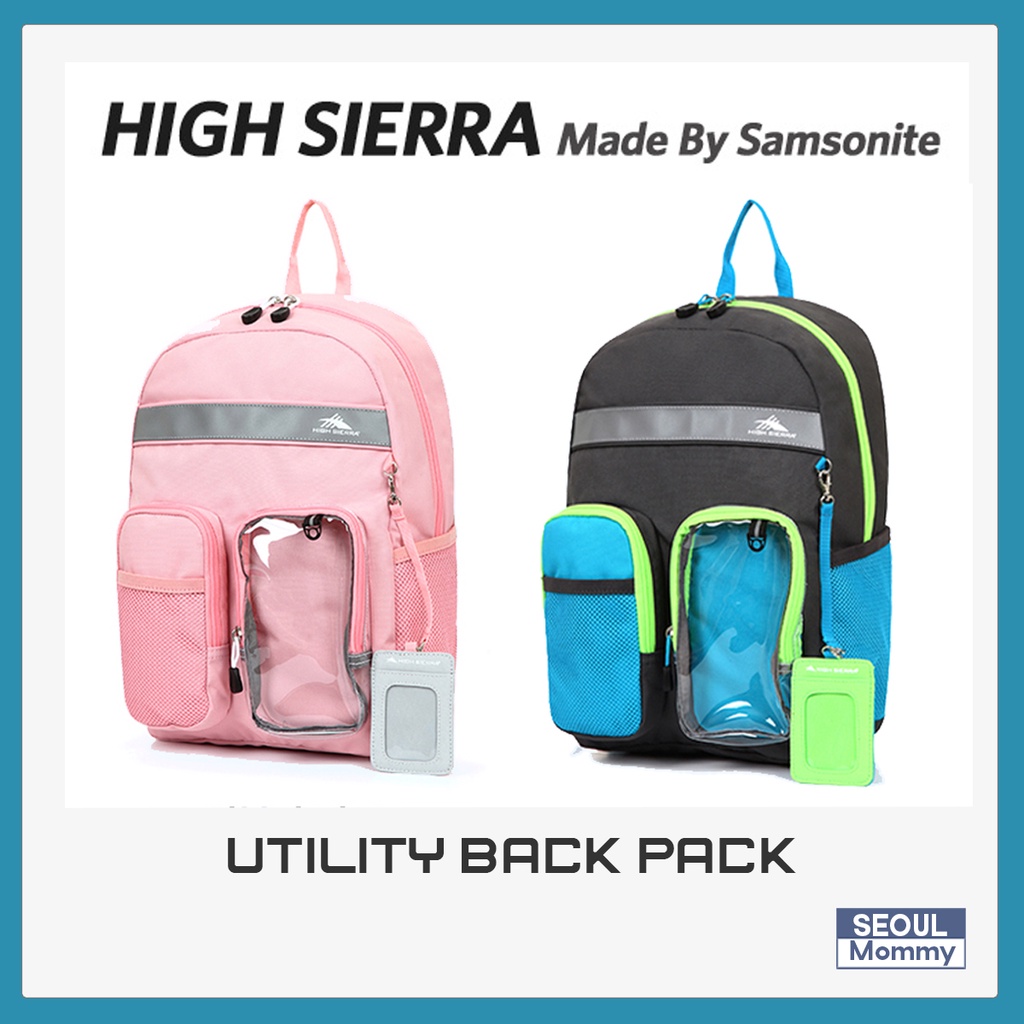 [HIGH Sierra] Utility Kids 雙肩包 tas Sekolah kanak 兒童新秀麗韓國露營迷你