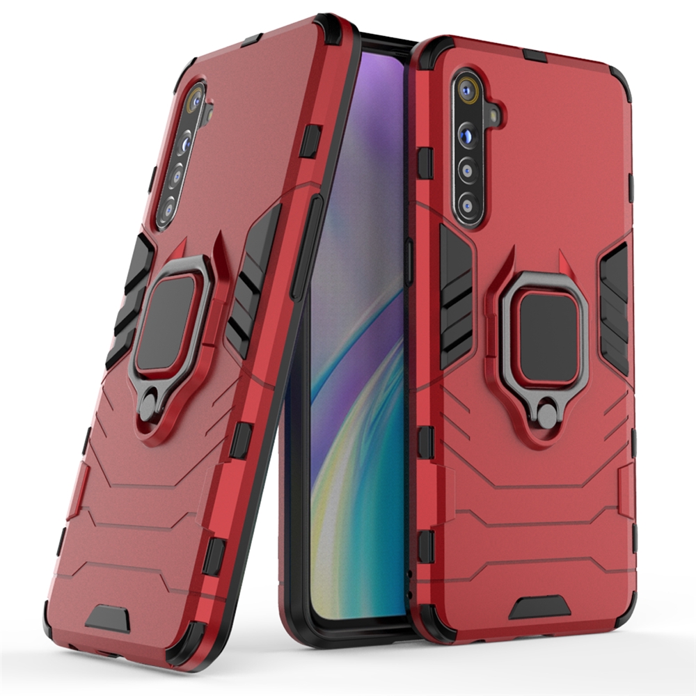 鋼鐵俠保護殼 OPPO Realme 5 Pro / Realme Q XT C2 手機殼 車載磁吸指環支架 全包防摔殼