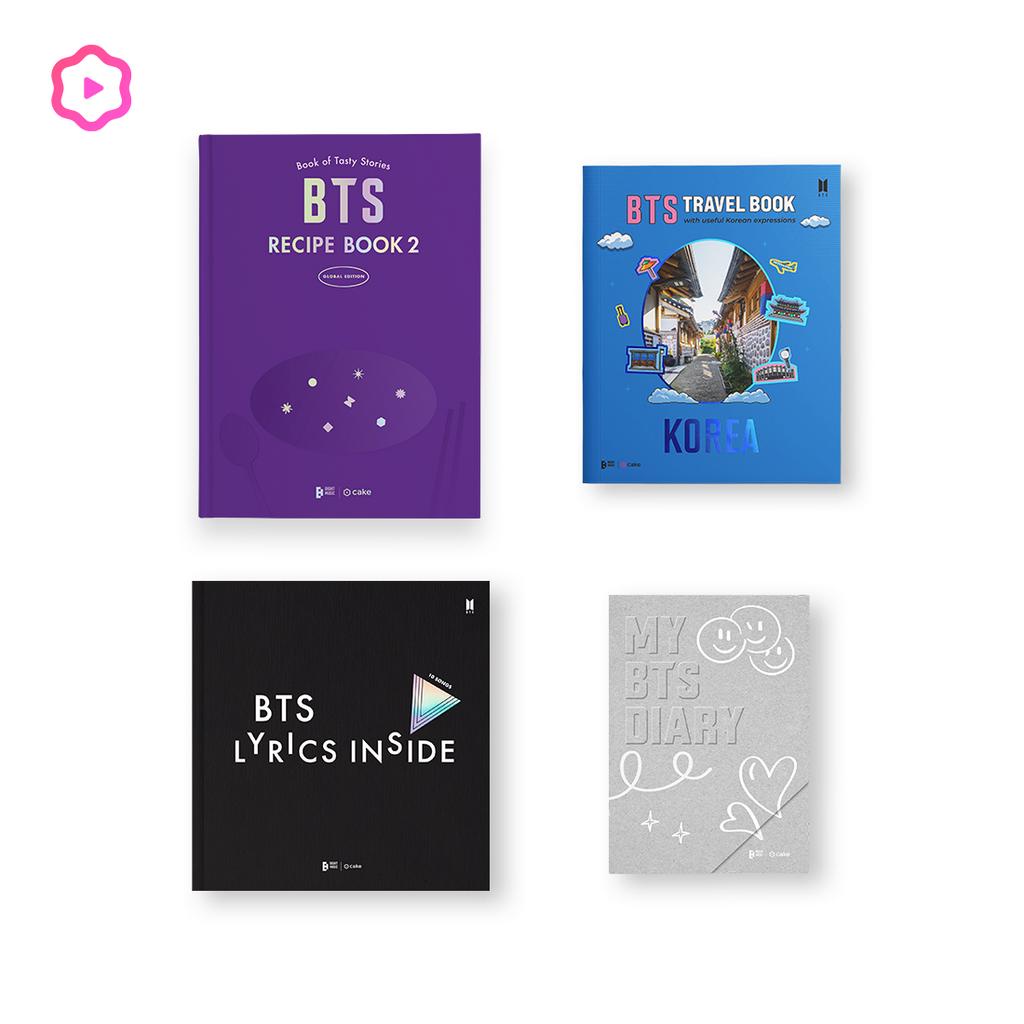 [CAKE] Bts 食譜書 2 和 BTS 旅行書和 BTS 歌詞內藏和我的 BTS 日記