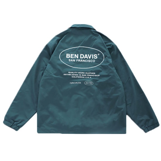 BEN DAVIS 1780000-12 OVAL COACHES JACKET 教練外套 風衣外套 (森林綠)化學原宿