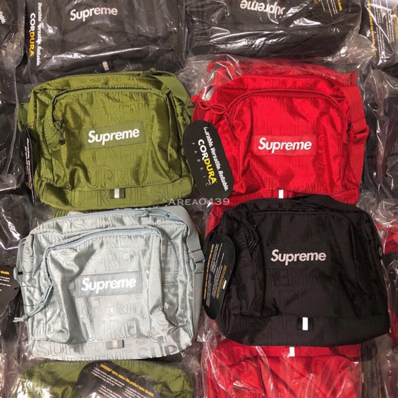 【area0439】2019 春夏 Supreme Shoulder Bag 肩背包 小包 Logo 46th 46代