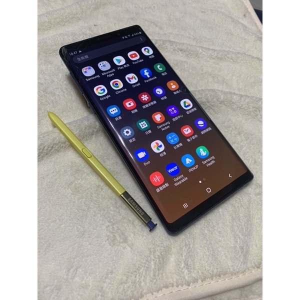 【老爹精選】二手 女用機 Samsung Note9 6G/128GB 藍色 無烙印 空機 已過保